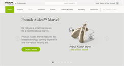 Desktop Screenshot of phonakpro.com
